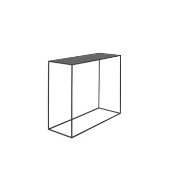 Masă tip consolă din metal custom form tensio, 100 x 35 cm, negru