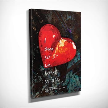 Tablou pe pânză heart, 30 x 40 cm