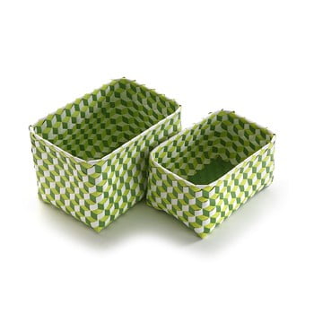 Set 2 coșulețe versa baskets large, verde