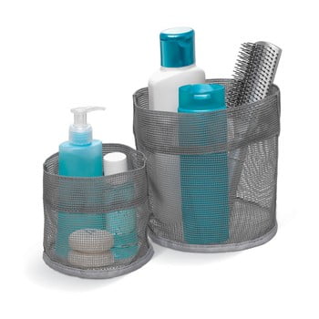 Set 2 organizatoare domopak mesh, gri
