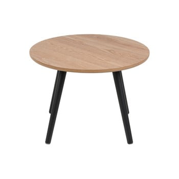 Măsuță auxiliară din furnir de frasin actona stafford, ⌀ 50 cm