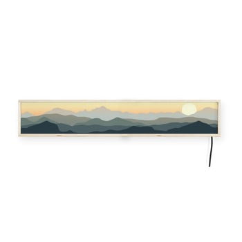 Decorațiune pentru perete cu lumini led surdic sunrise, 120 x 30 cm