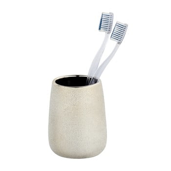 Recipient din ceramică pentru periuțele de dinți wenko glimma, auriu