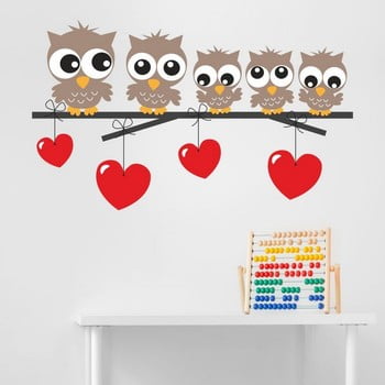 Autocolant decorativ pentru perete owl kids