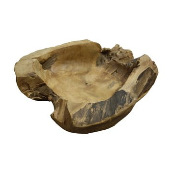 Fructieră din lemn de tec hsm collection rakke ⌀ 40 cm