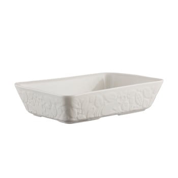 Vas din ceramică pentru coacere mason cash in the forest, 31 x 20 cm, alb
