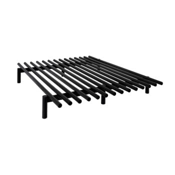 Cadru pat din lemn de pin karup design pace black, 140 x 200 cm, negru