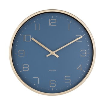 Ceas de perete karlsson elegance, albastru