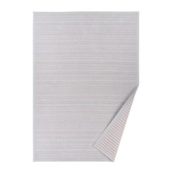 Covor reversibil narma esna silver, 100 x 160 cm, gri deschis