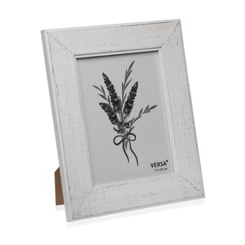 Ramă foto din lemn pentru fotografie versa madera blanco, 15 x 20 cm