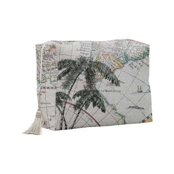 Geantă cosmetică linen couture palm trees