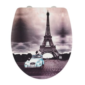 Capac wc cu închidere lentă wenko paris, 46 x 39 cm