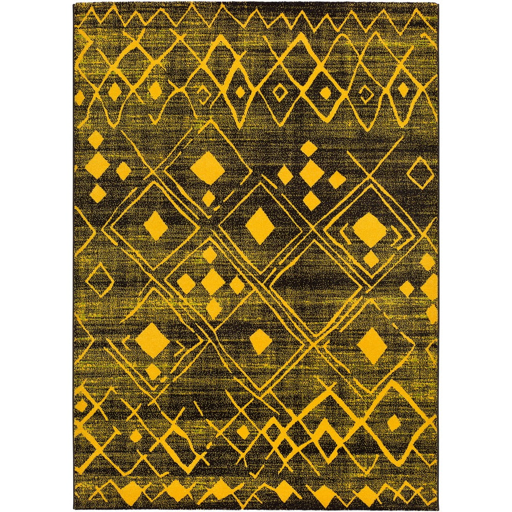 Žlutý koberec Universal Neon Shine, 140 x 200 cm