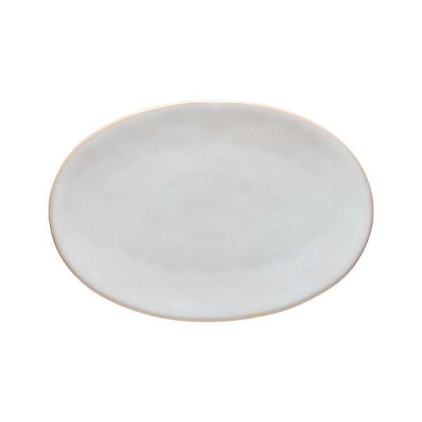 Bílý kameninový talíř Costa Nova Roda, 28 x 18,8 cm