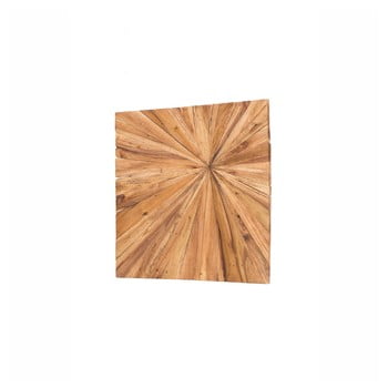 Decorațiune din lemn pentru perete woox living sun, 70 x 70 cm