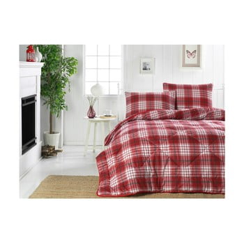 Cuvertură matlasată pentru pat dublu Burberry Red, 195 x 215 cm