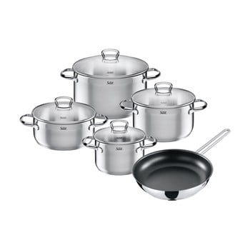 Set 4 oale și tigăi din oțel inoxidabil cromargan® wmf toskana