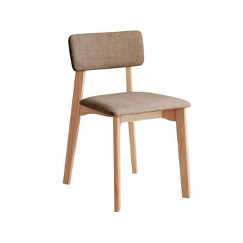 Scaun de birou cu șezut textil deep furniture max, maro