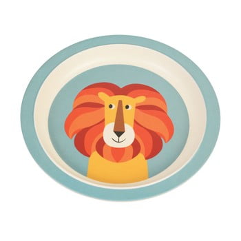 Farfurie din bambus pentru copii rex london charlie the lion