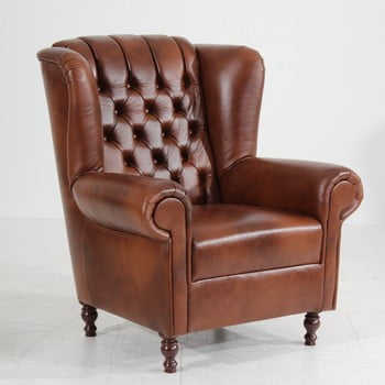 Fotoliu din piele max winzer vary, maro
