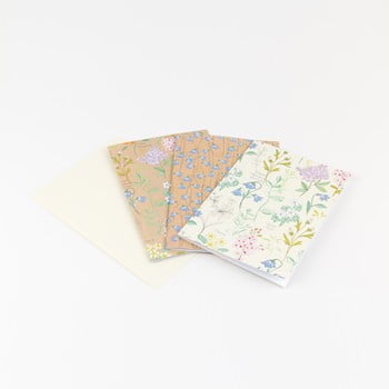 Set 8 hârtii de scris cu plic GO Stationery Botanical