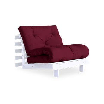 Fotoliu extensibil Karup Design Roots White/Bordeaux