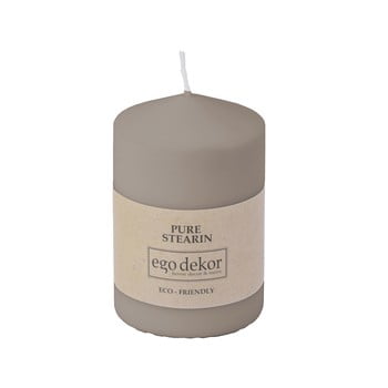 Lumânare baltic candles eco top, înălțime 10 cm, maro