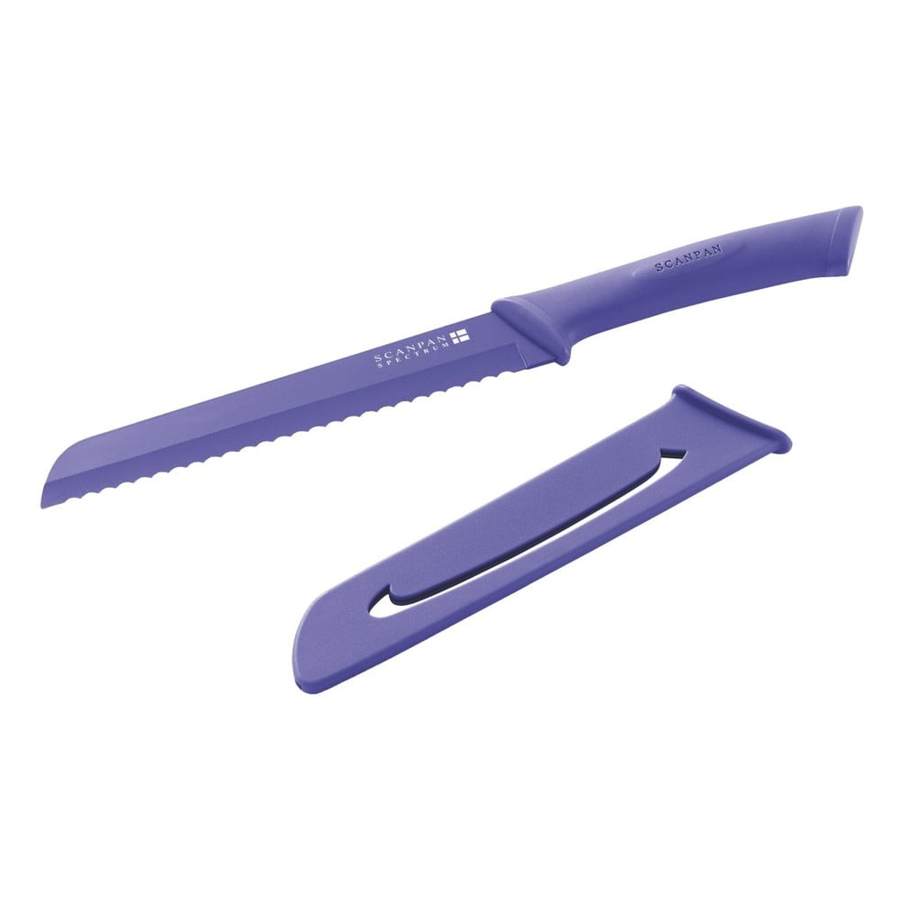Nůž na chléb, 18 cm, purpurový