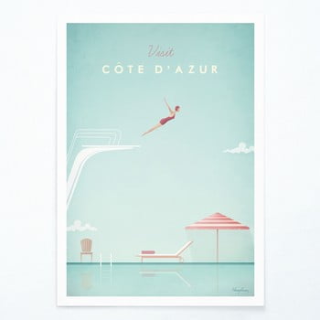 Poster Travelposter Côte d'Azur, A2