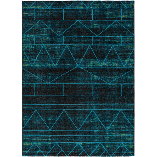 Modrý koberec Universal Neon Blue, 80 x 150 cm