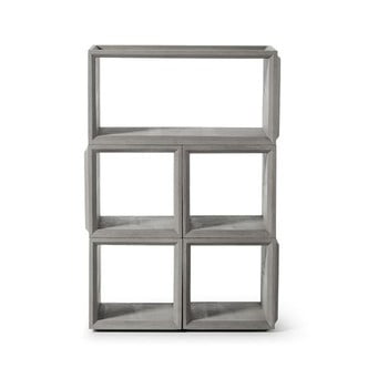 Bibliotecă din beton cu 5 părți lyon béton plus combo