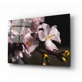 Tablou din sticlă insigne flowers ii.