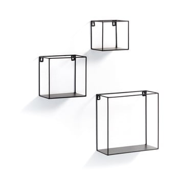 Set 3 rafturi perete la forma neth