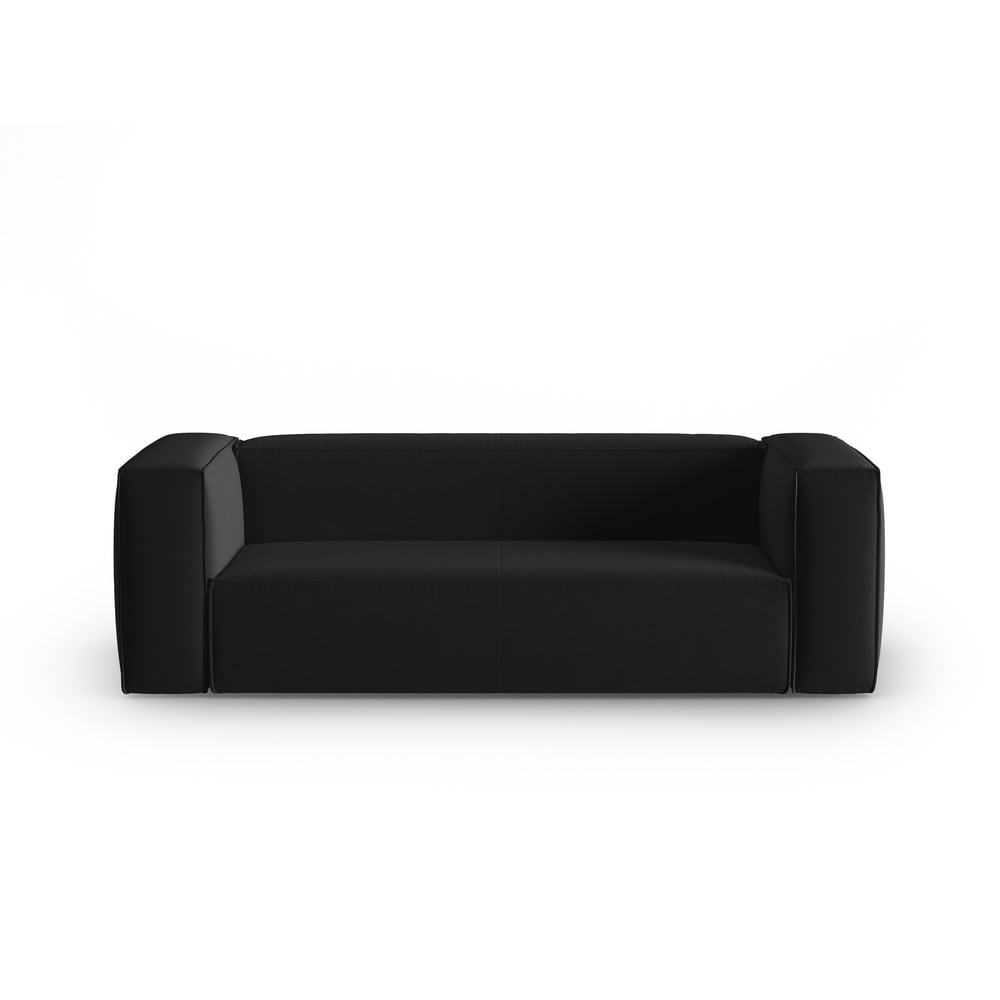 Černá sametová pohovka 200 cm Mackay – Cosmopolitan Design