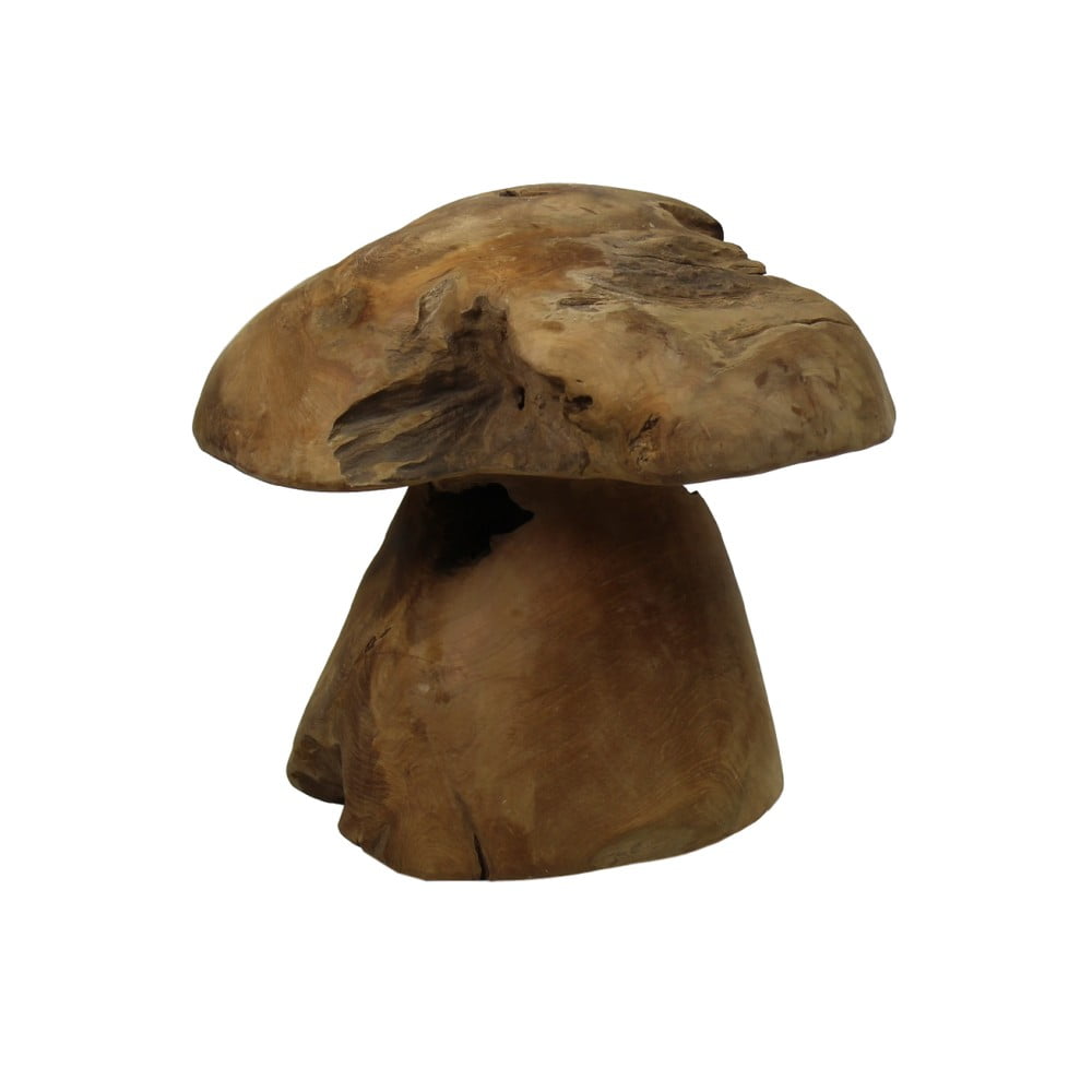 Dekorace z teakového dřeva HSM Collection Mushroom, 30 cm