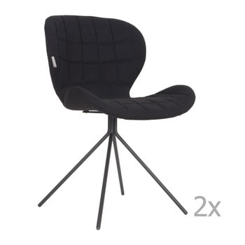 Set 2 scaune zuiver omg, negru