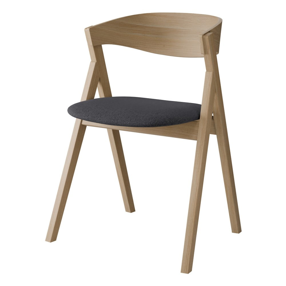 Jídelní židle z dubového dřeva v tmavě šedo-přírodní barvě City – Hammel Furniture