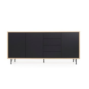Comodă tenzo flow, lungime 217 cm, negru