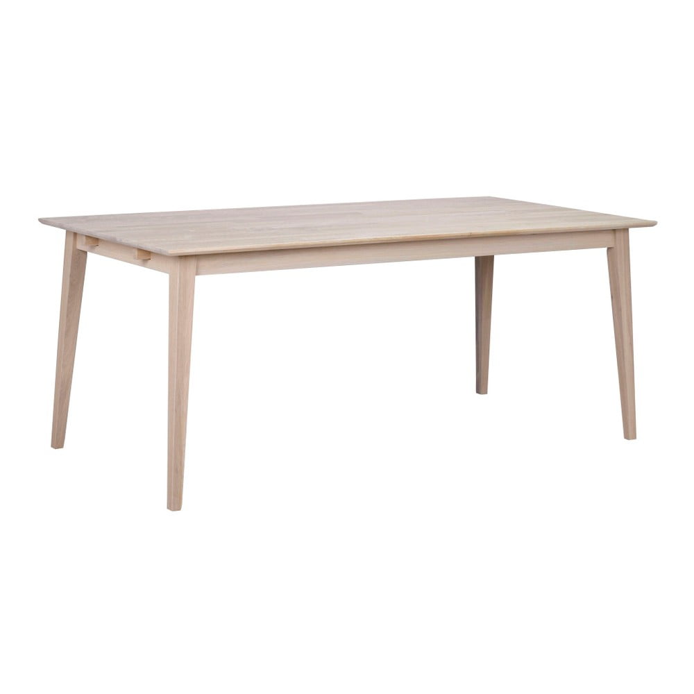 Matně lakovaný dubový jídelní stůl Rowico Mimi, 180 x 90 cm