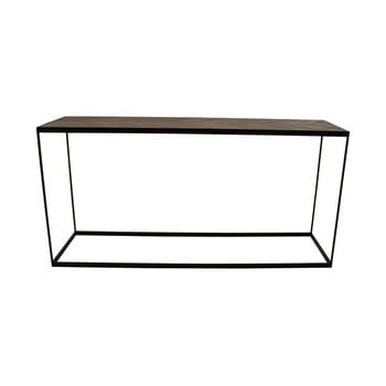 Masă consolă cu blat din lemn reciclat canett damo, lungime 160 cm