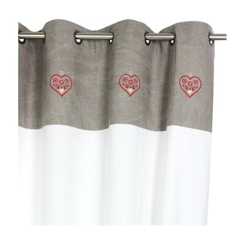 Draperie antic line heart, 150 x 260 cm