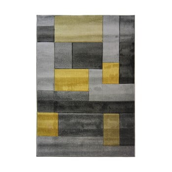 Covor flair rugs cosmos grey ochre, 80 x 150 cm