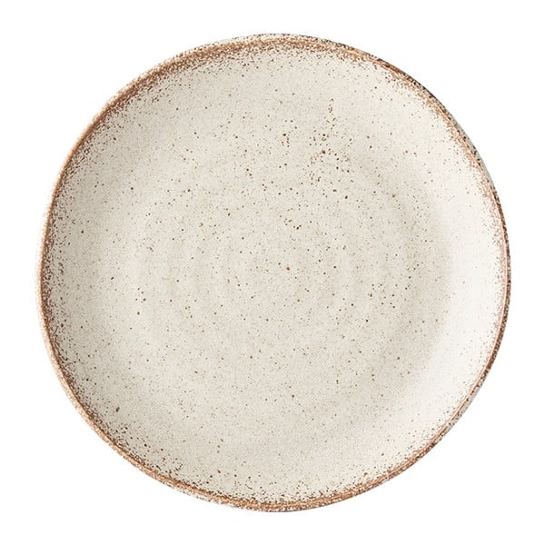 Bílý keramický talíř MIJ Fade, ø 24 cm