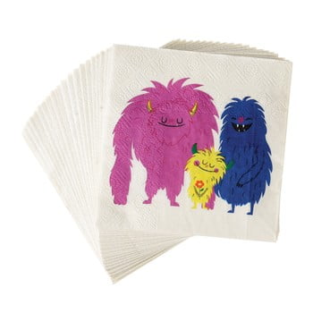 Set 20 șervețele din hârtie rex london monsters of the world