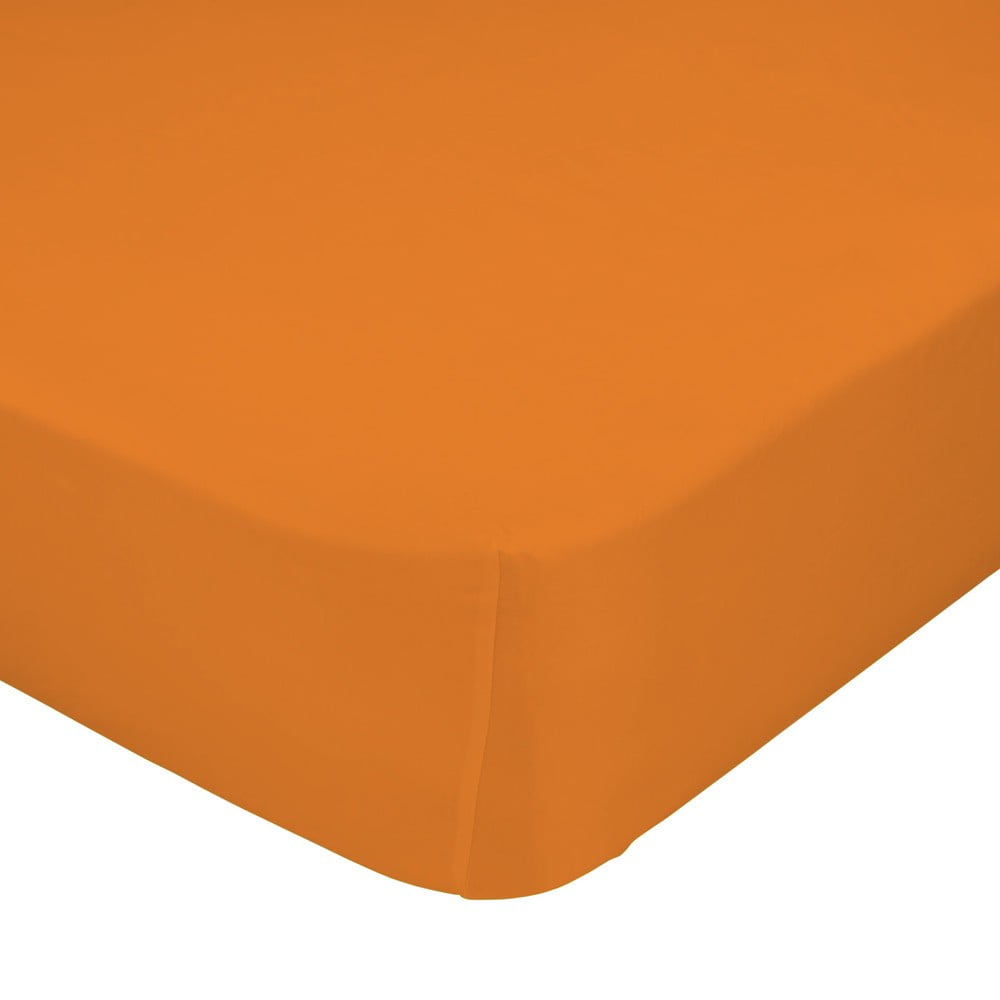 Oranžové elastické prostěradlo Happynois, 70 x 140 cm