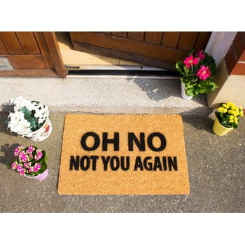 Covoraș intrare din fibre de cocos artsy doormats not you again, 40 x 60 cm