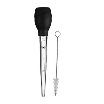 Pipetă din silicon cu dispensor premier housewares zing, negru