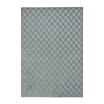 Covor Mint Rugs Shine Karro, 120 x 170 cm, gri - albastru