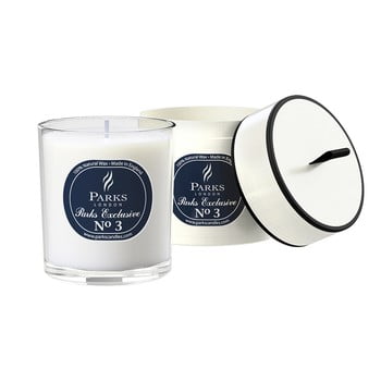 Lumânare parfumată cu aromă de lemn de agar, patchouli, condimente parks candles london exclusive, 50 ore de ardere