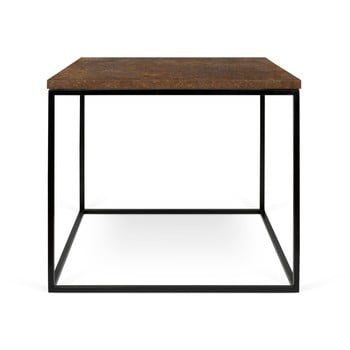 Măsuță temahome gleam cu picioare negre, 50 cm, maro